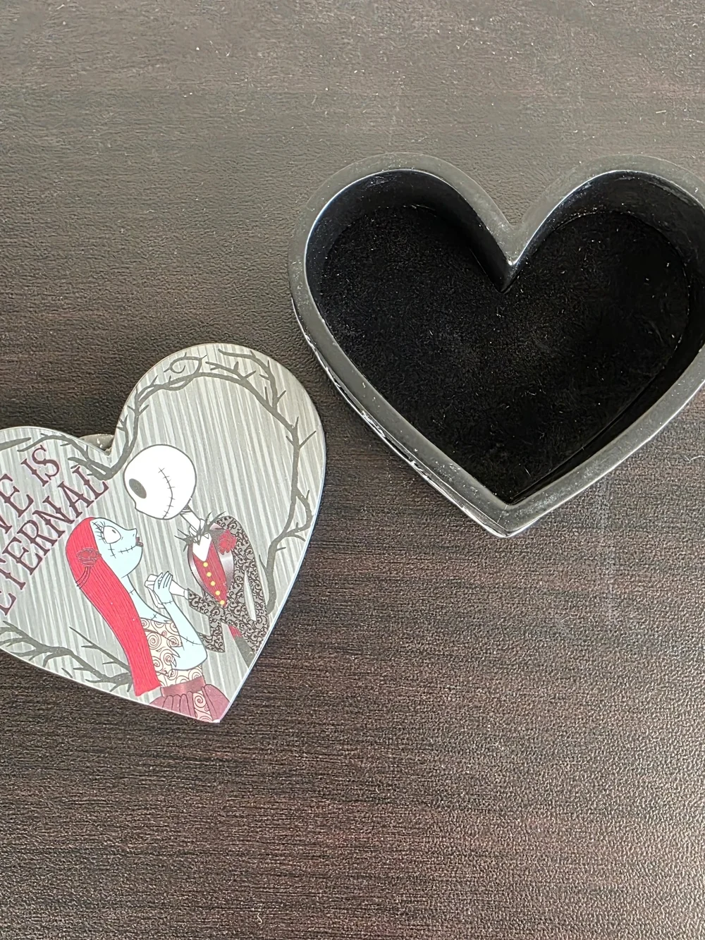 Nightmare Before Christmas Jack & Sally Trinket Box Heart Disney